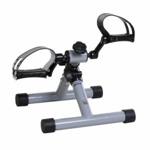 HOMCOM Mini-Heimtrainer faltbar und stufenloser Widerstand silbergrau