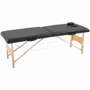 HOMCOM Mobiler Massagetisch schwarz