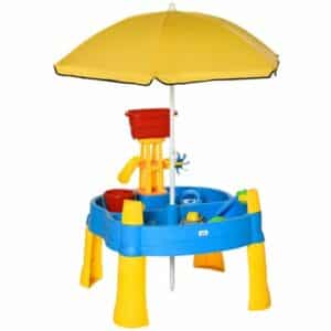 HOMCOM Sandspielzeug mit Sonnenschirm bunt