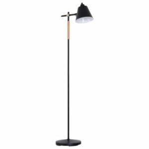 HOMCOM Stehlampe im industriellen Stil schwarz