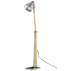 HOMCOM Stehlampe mit verstellbarem Schirm natur