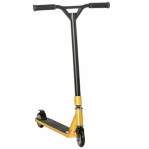 HOMCOM Stuntscooter mit dem 360° drehbaren Lenker gold