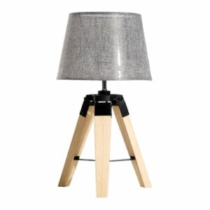 HOMCOM Tischlampe natur