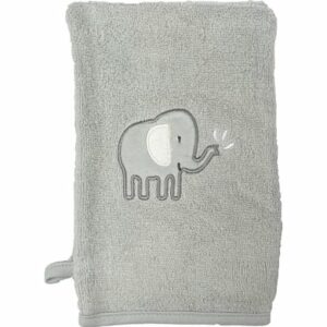 HÜTTE & CO Waschhandschuh 2er Pack grey