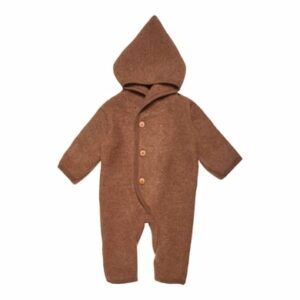 HUTTEliHUT Babyoverall BILLIE Button Wool Fleece Caramel