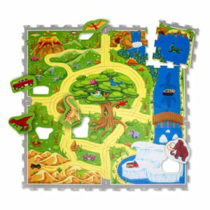 Hakuna Matte Puzzlematte - Dinosauriersafari (120 x 120 cm)