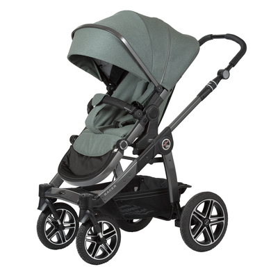 Hartan Kinderwagen Racer GTX mit Handbremse Casual Collection bunny dots (900) Gestellfarbe platin