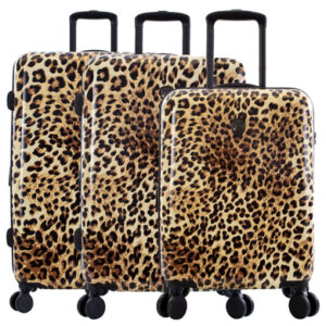 Heys Brown Leopard - 4-Rollen-Trolley Set 3tlg. L/M/S brown leopard