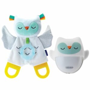 Infantino Nachtlicht und Glow-in-the-dark kuschliges Eulen-Geschenkset