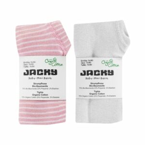 JACKY Strumpfhose 2er Pack rosa/ringel