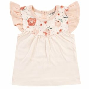 JACKY T-Shirt MIDSUMMER off-white/ rosa gemustert