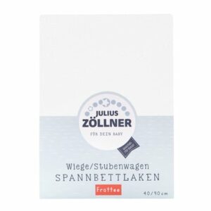 JULIUS ZÖLLNER Spannbetttuch Frottee für Wiege weiß