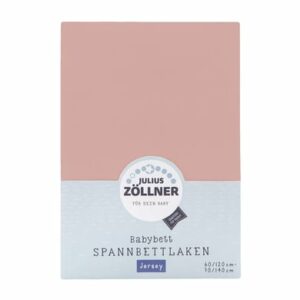 JULIUS ZÖLLNER Spannbetttuch Jersey blush 40 x 90 cm