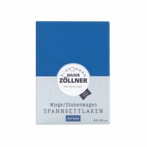 JULIUS ZÖLLNER Spannbetttuch Jersey für Wiege blau