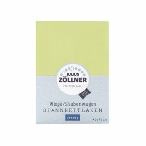 JULIUS ZÖLLNER Spannbetttuch Jersey für Wiege grün