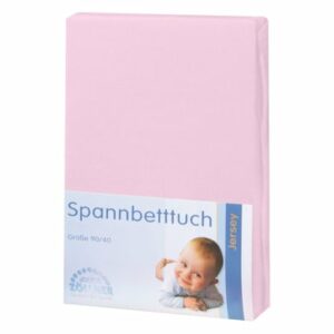 JULIUS ZÖLLNER Spannbetttuch Jersey für Wiege rosa