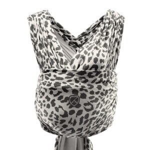 KOALA BABYCARE®Elastisches Sling Tragetuch Cuddle Wrap Stretchy - Leopard beige