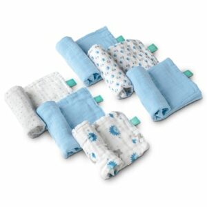 KOALA BABYCARE®Musselintuch Soft Touch 30 x 30 cm 6er-Pack - blau