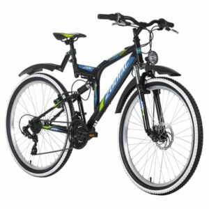 KS Cycling Mountainbike ATB Fully 26 Zoll Zodiac schwarz-grün