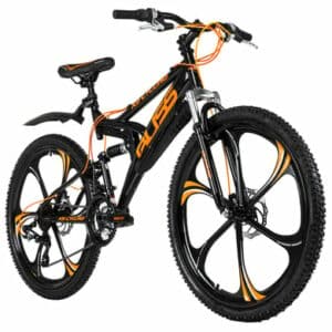KS Cycling Mountainbike Fully 26 Zoll Bliss schwarz-orange