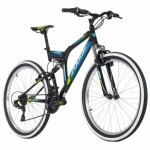 KS Cycling Mountainbike Fully 26 Zoll Zodiac 21 Gänge schwarz-grün