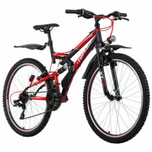 KS Cycling Mountainbike Fully ATB 26 Topeka schwarz-rot