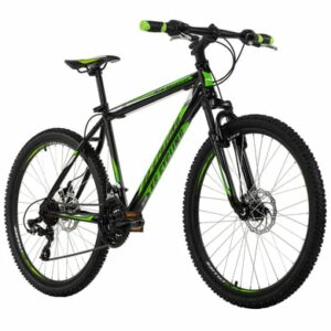 KS Cycling Mountainbike Hardtail 26 Zoll Sharp schwarz-grün schwarz-grün
