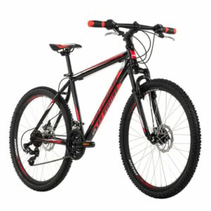 KS Cycling Mountainbike Hardtail 26 Zoll Sharp schwarz-rot schwarz-rot