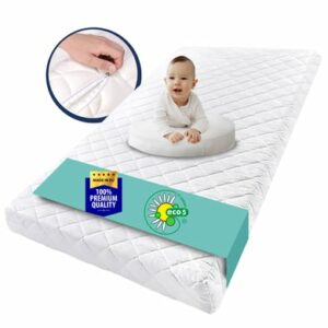 Kids Collective Babymatratze 70x140 cm mit waschbarem Bezug weiß ohne Spannbettlaken