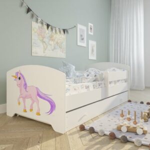 Kids Collective Kinderbett 70x140 / 80x160 cm mit Matratze und Schublade