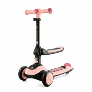 Kinderkraft 2 in 1 Laufrad & Roller Halley Rose pink