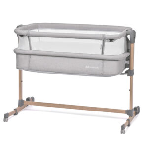 Kinderkraft Beistellbett NESTE AIR gray wood