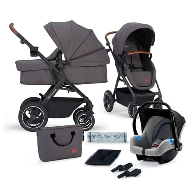 Kinderkraft Kombikinderwagen 3 in 1 B-TOUR dark grey