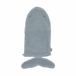 LÄSSIG Spiel-Waschhandschuh Wal Blau