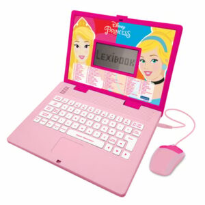 LEXIBOOK Disney Prinzessin Lern-Laptop - 124 Aktivitäten (Deutsch/Englisch)