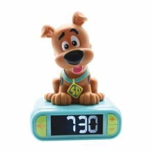 LEXIBOOK Wecker mit 3D Scooby Doo Nachtlichtfigur und tollen Klingeltönen