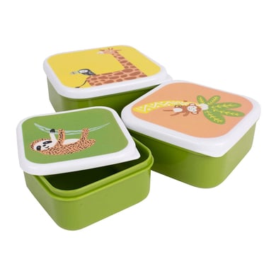 Ladelle Kinder Lunchbox Jungle 3er Set grün