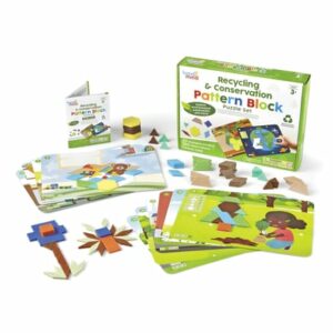Learning Resources® Recycling & Nachhaltigkeit Pattern-Block-Puzzle-Set