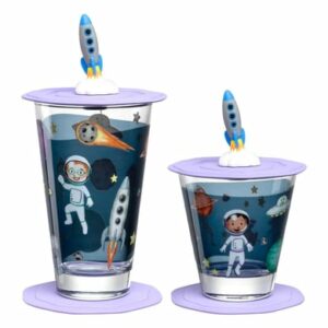 Leonardo Kinderbecher Bambini Avventura 215 ml & 300 ml 2er Set blau