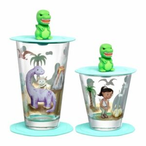 Leonardo Kinderbecher Bambini Avventura 215 ml & 300 ml 2er Set grün