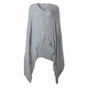 Les Enfants Poncho Stillschal grey