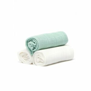 Les Enfants Waschlappen Muslin Squares green