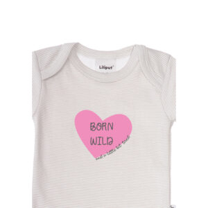 Liliput Baby-Bodies Born wild rosa gestreift/ grau gestreift