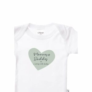 Liliput Baby-Body 2er Pack Mommy+Daddy weiss/ coffee