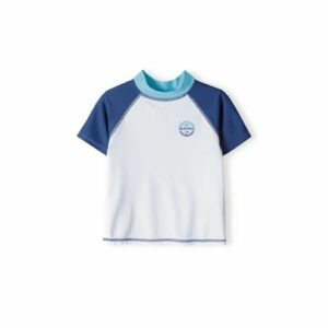 MINOTI Bade-Shirt mit UV Schutz Weiß/Schwarz