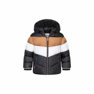 MINOTI Winterjacke Schwarz/Braun/Cremeweiß