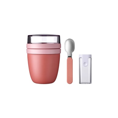 Mepal Lunchpot + Faltbarer Löffel Ellipse 500 + 200 ml rosa-rot