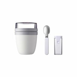 Mepal Lunchpot + Faltbarer Löffel Ellipse 500 + 200 ml weiß