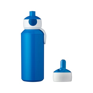 Mepal Pop-Up Trinkflasche + Flip-Up Ersatzdeckel Campus 400 ml blau
