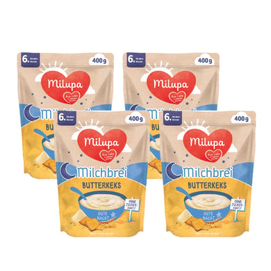 Milupa Milchbrei Butterkeks Gute Nacht 4 x 400 g ab dem 6. Monat